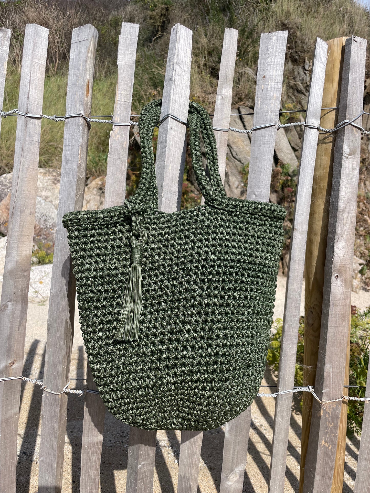 SAFI cabas fil vert kaki