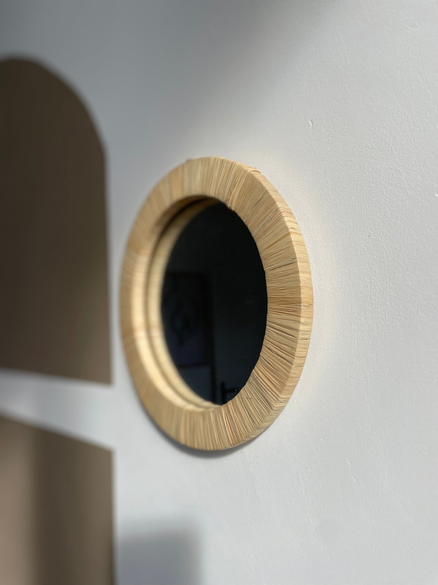 AGAFAY miroir en raphia