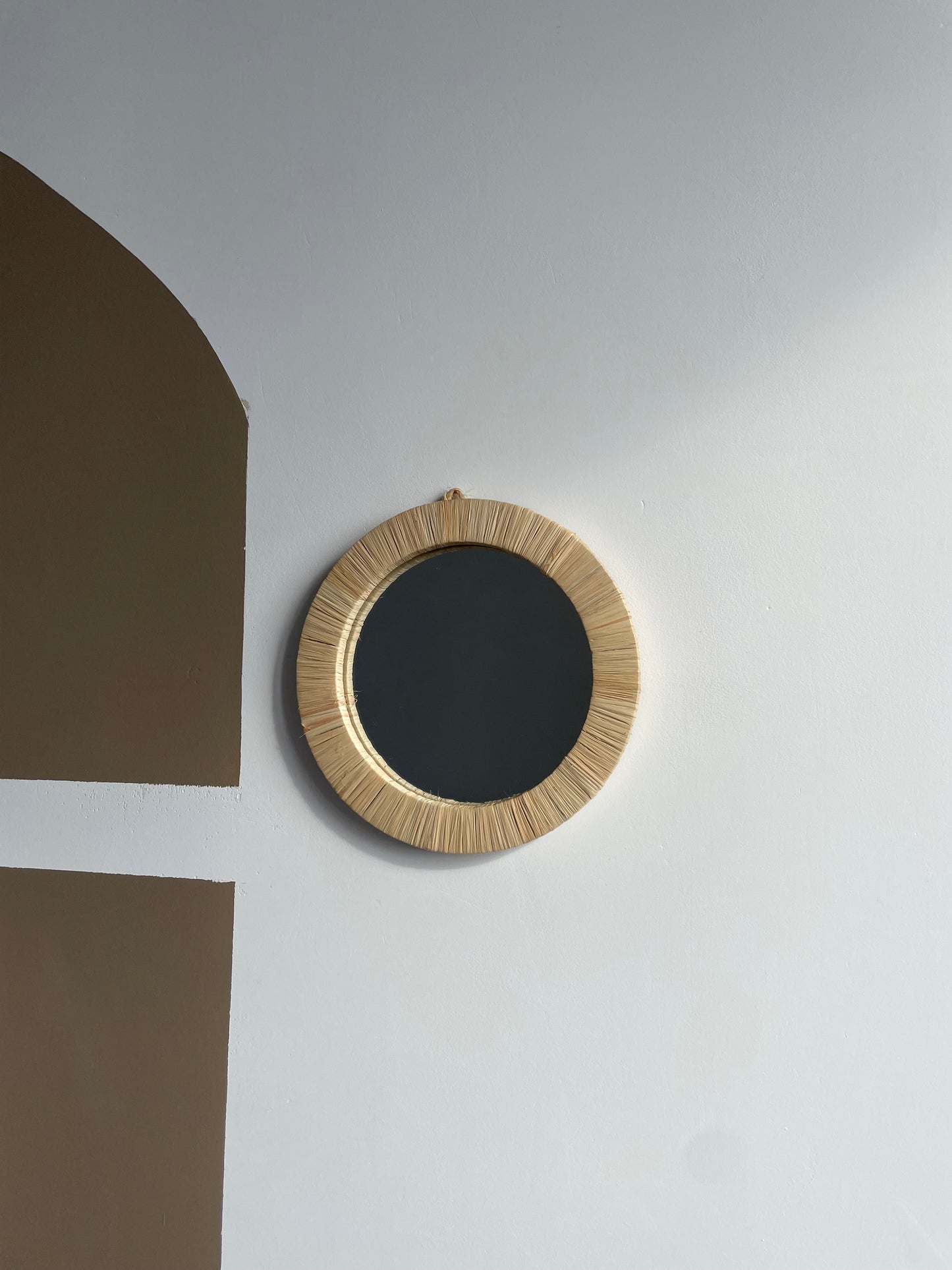 AGAFAY miroir en raphia