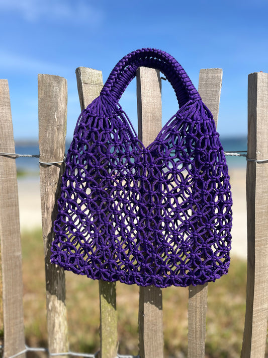 SAFI sac à mains mauve