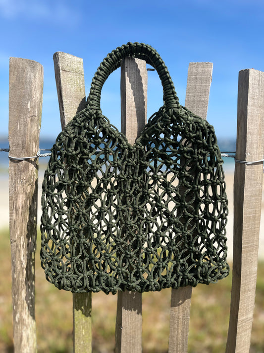 SAFI sac à mains vert kaki