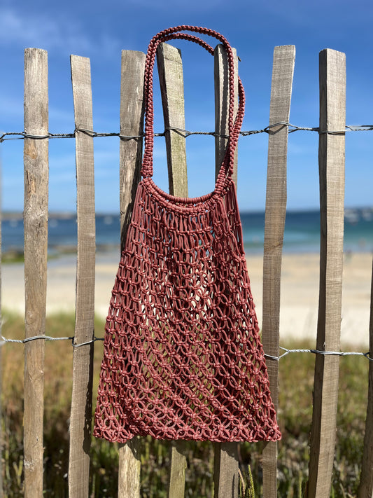 SAFI sac filet rose pâle